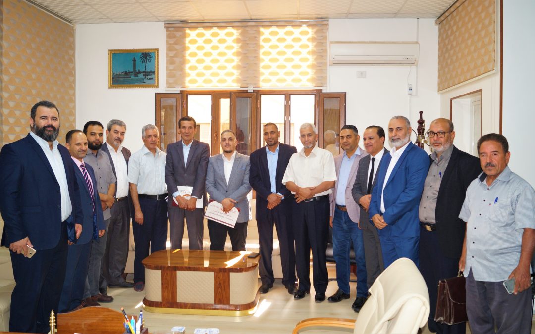 توقيع اتفاقية تعاون بين الجامعة الأسمرية الإسلامية والأكاديمية الليبية لفتح قاعات دراسة بالجامعة.
