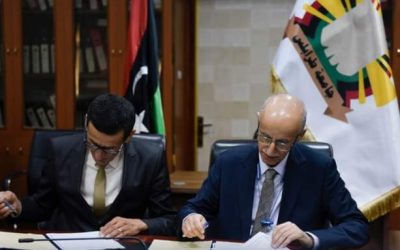 توقيع اتفاقية تعاون علمي بين كلية العلوم بجامعة طرابلس وكلية العلوم بالجامعة الأسمرية