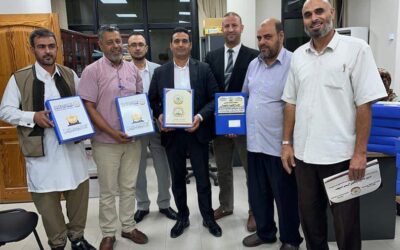  الجامعة الأسمرية الإسلامية تقدم مستندات الاعتماد المؤسسي لعدد من الكليات إلى المركز الوطني لضمان الجودة