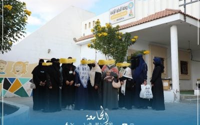 قسم رياض الأطفال بكلية التربية يقوم بزيارة ميدانية إلى مركز البداية الرائدة للتعليم والتدريب والتأهيل الخاص.