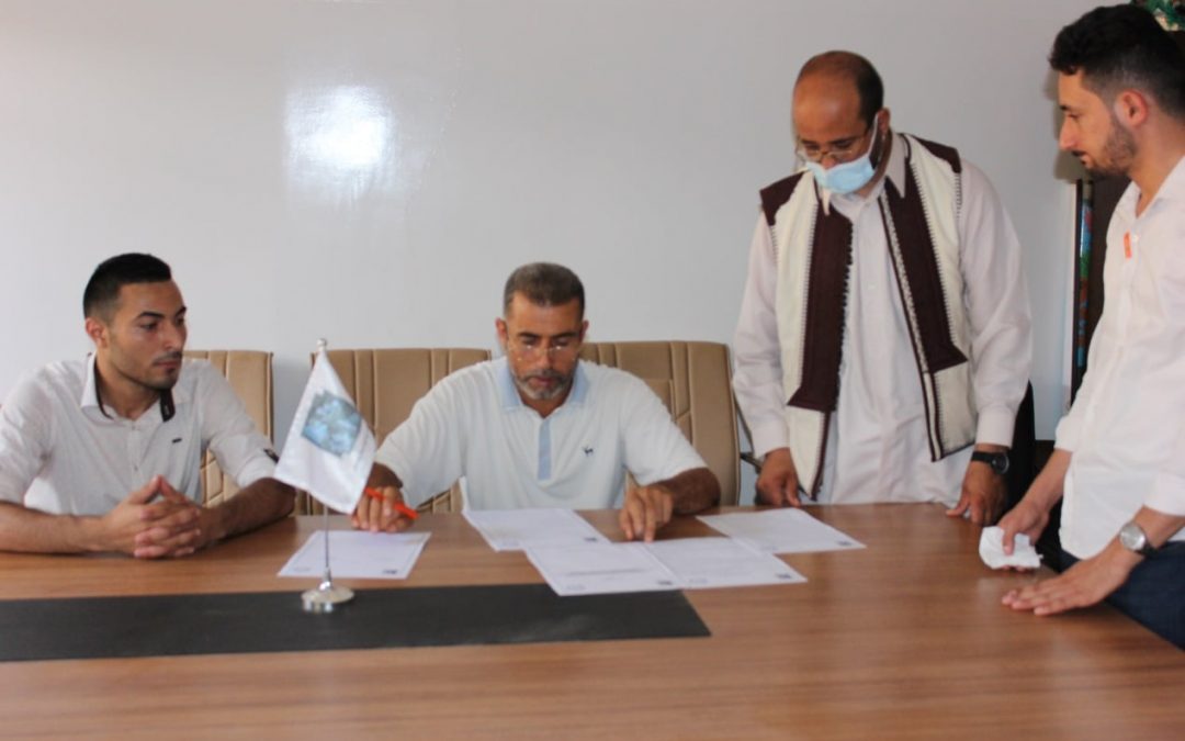 توقيع اتفاقية بين الكلية ومنظمة الهنددسة للنمية والتطوير