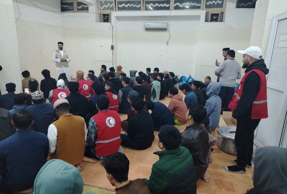 إفطارًا رمضانيًا بمقر إقامة الطلاب الوافدين الدارسين بالجامعة الاسمريه الاسلاميه