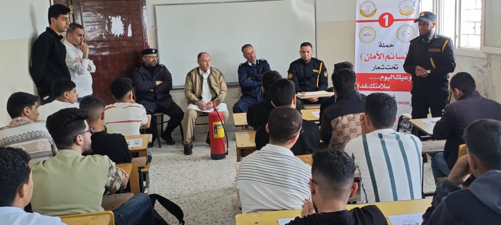 “نسائم الأمان” تحط رحالها في معهد المهن الإدارية.. وعيك اليوم، سلامتك غداً!