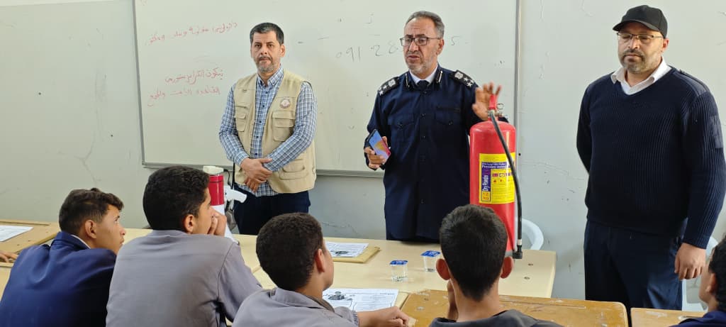 حملة “نسائم الأمان” تزور معهد المتوسط شهداء كعام