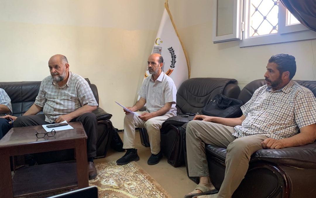 اجتماع قسم الجودة وتقييم الأداء مع الاقسام العلمية