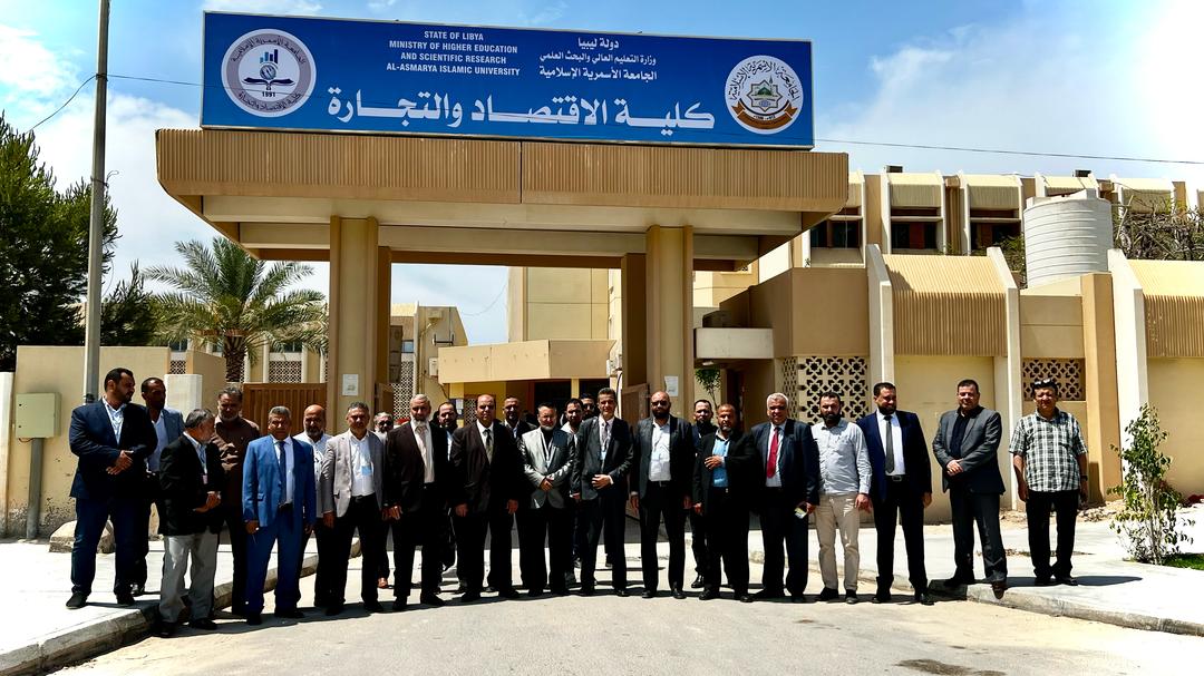 اختتام زيارة فريق التدقيق المعين من المركز الوطني لضمان جودة واعتماد المؤسسات التعليمية والتدريبية إلى كلية الاقتصاد والتجارة.