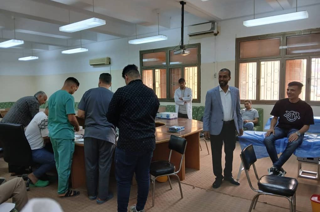 # الحملة الجامعية للتبرع بالدم .