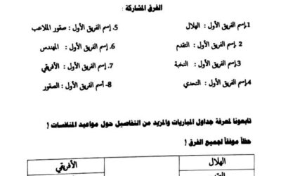 قرعة مسابقة دوري كرة القدم