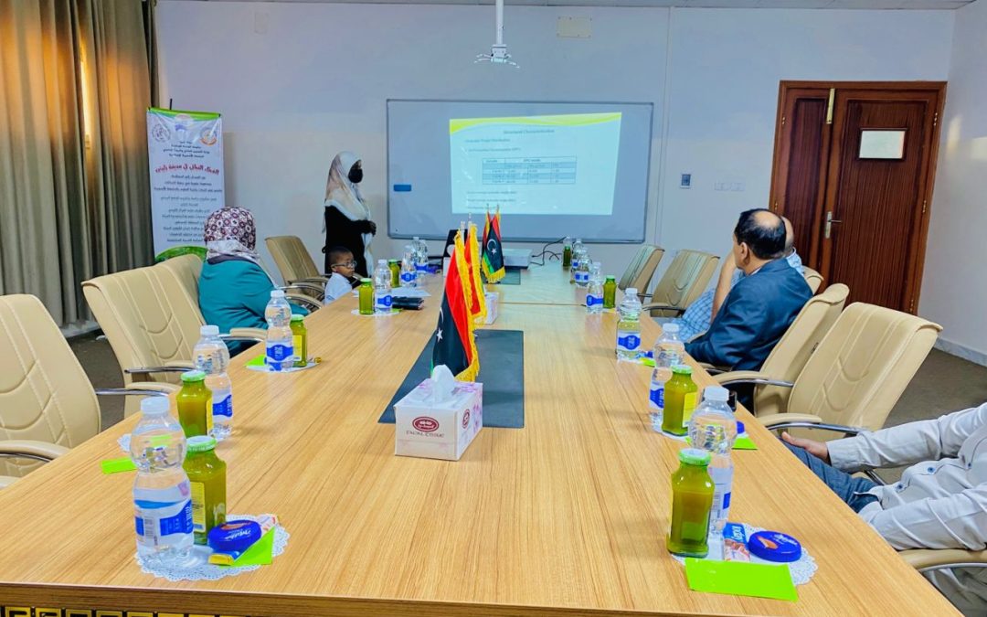 حلقة نقاش لعرض النتائج الأولية لبحث الماجستير بقسم الكيمياء