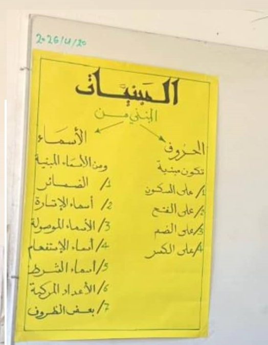 برنامج التربية العملية لطلاب قسم اللغة العربية
